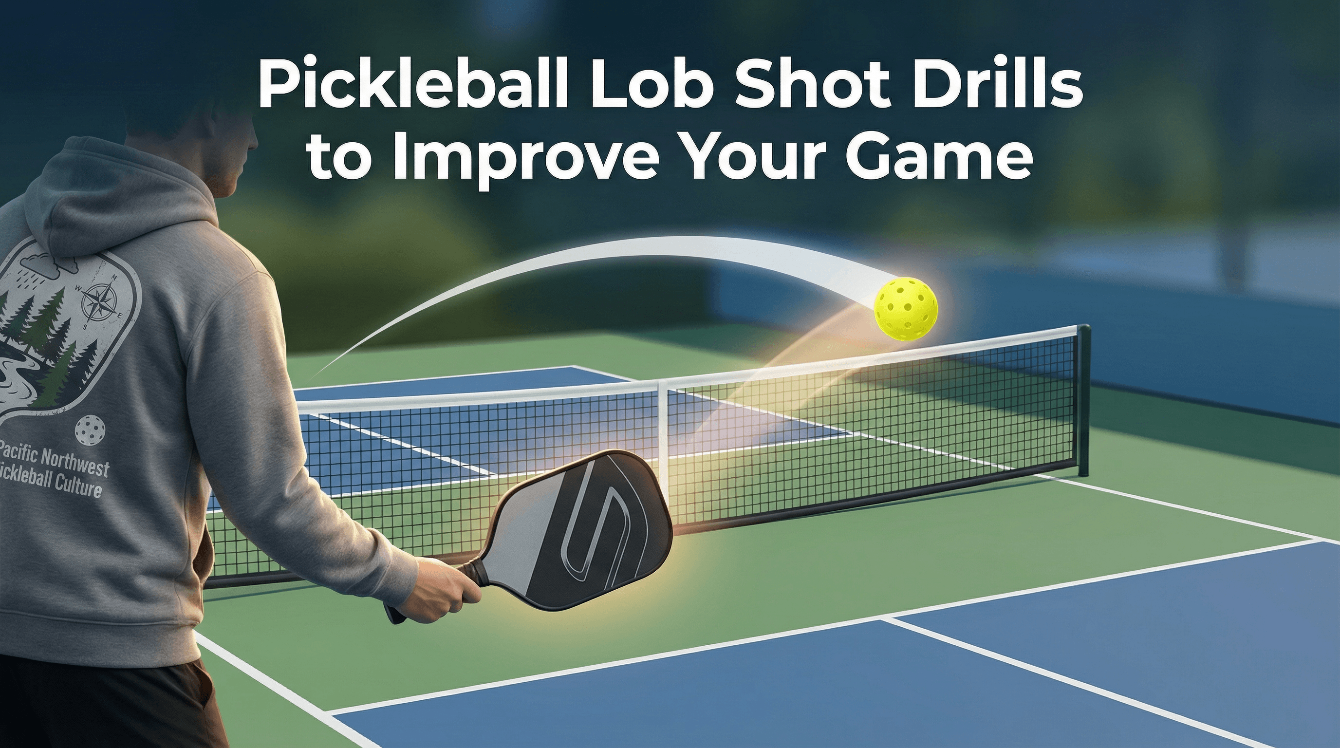 pickleball lob shot drills baseline practice