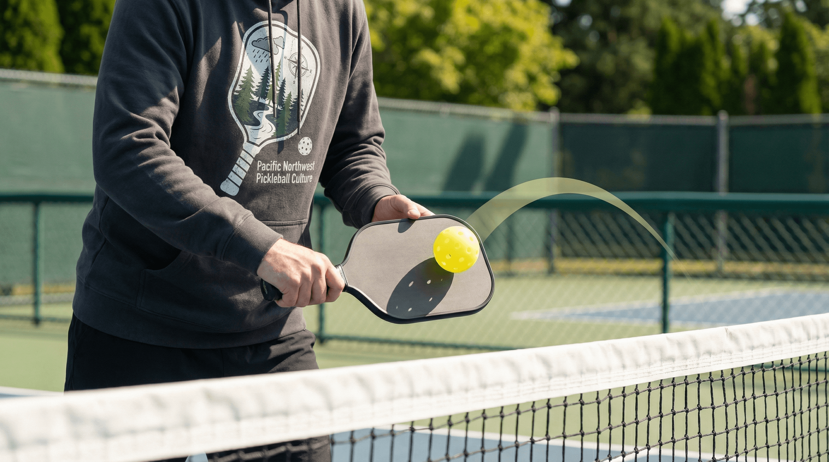 Athlete working on Pickleball Drop Shot Techniques with controlled touch.