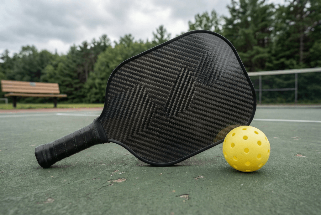 carbon fiber pickleball paddle surface for advanced players