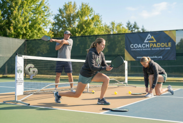 Pickleball safety tips players warming up and preparing safely on the court