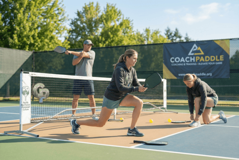 Pickleball safety tips players warming up and preparing safely on the court