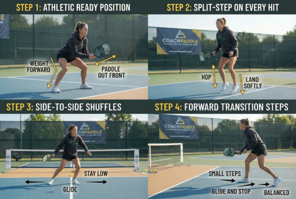 pickleball footwork for beginners diagonal steps