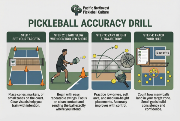 Pickleball Accuracy Workouts for Beginners target drill