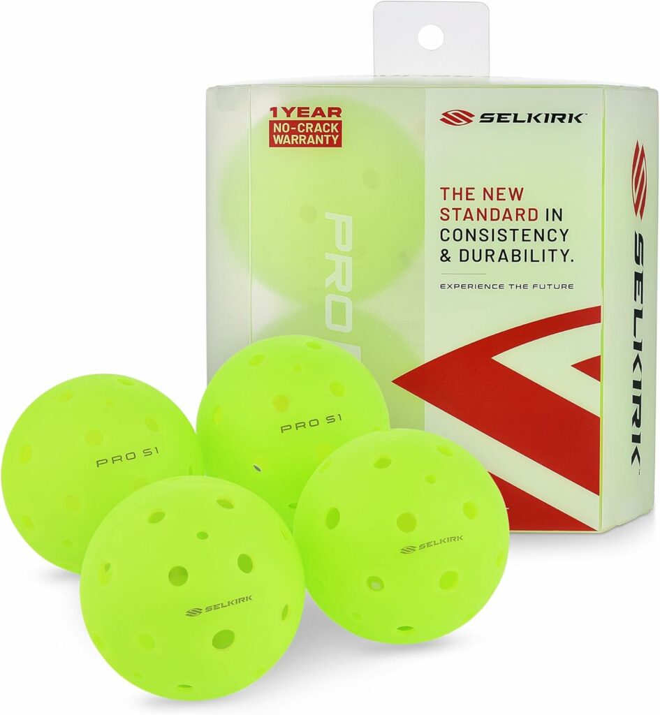 “Indoor vs Outdoor Pickleballs comparison chart showing design differences.”