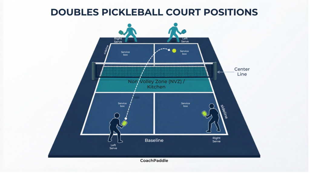 pickleball gameplay rules summary infographic