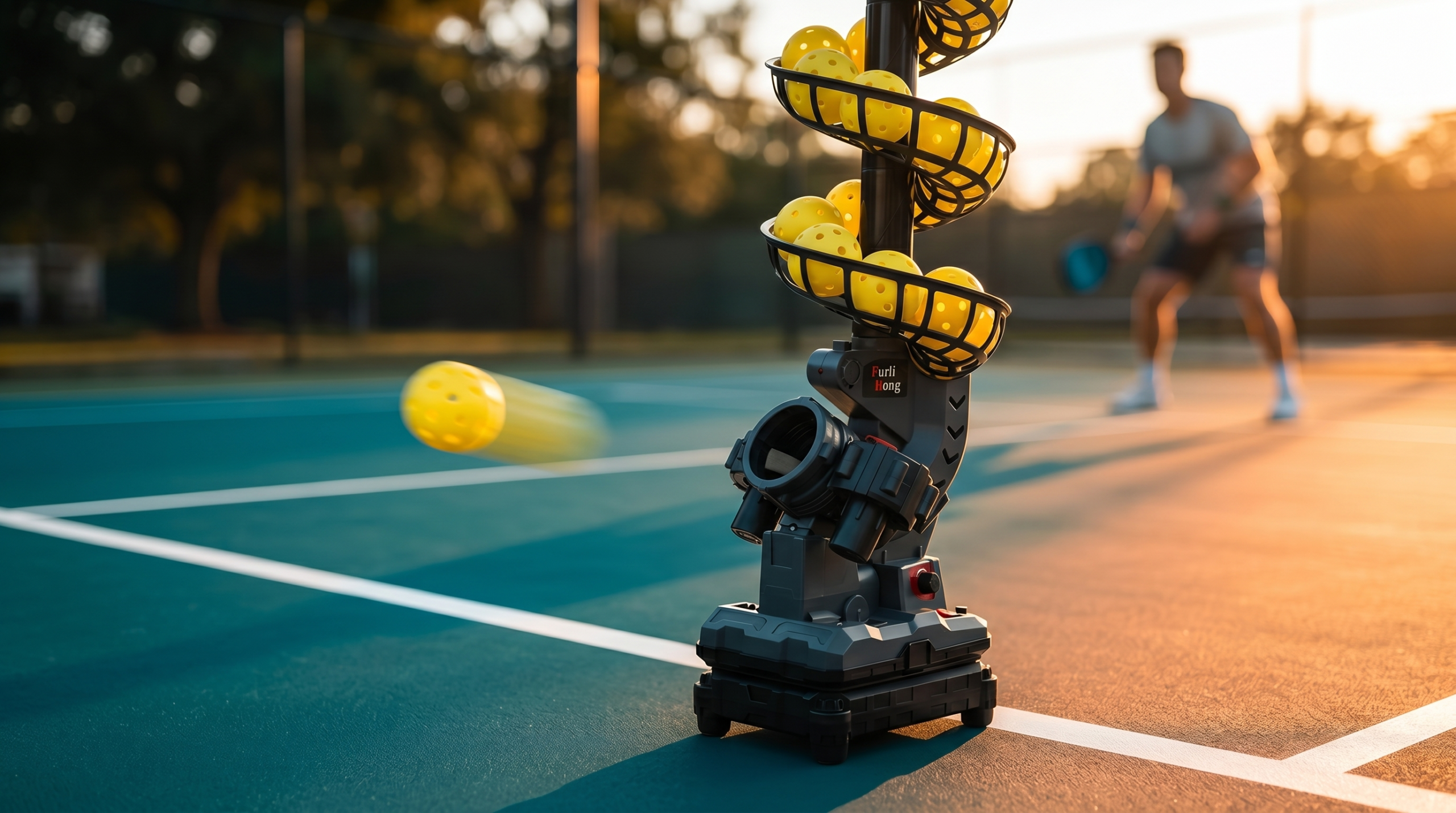 Furlihong Pickleball Machine Reviews – solo drill setup