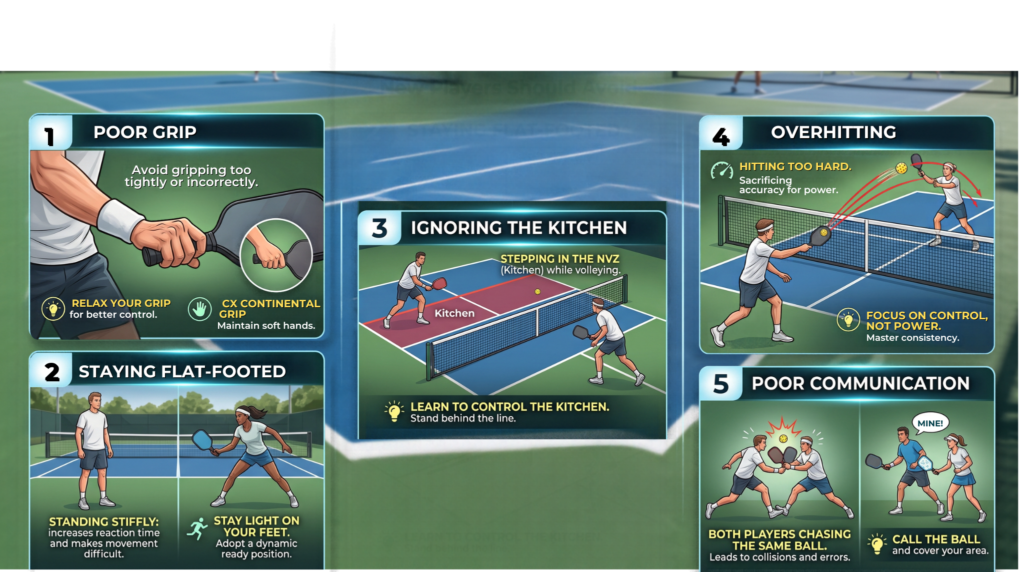 pickleball common mistakes beginners make